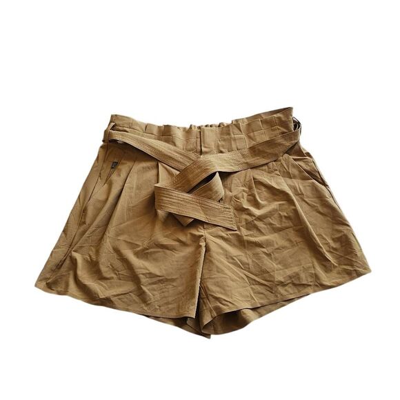 Athleta womens Sz 12 tan gold skyline shorts - Picture 5 of 8